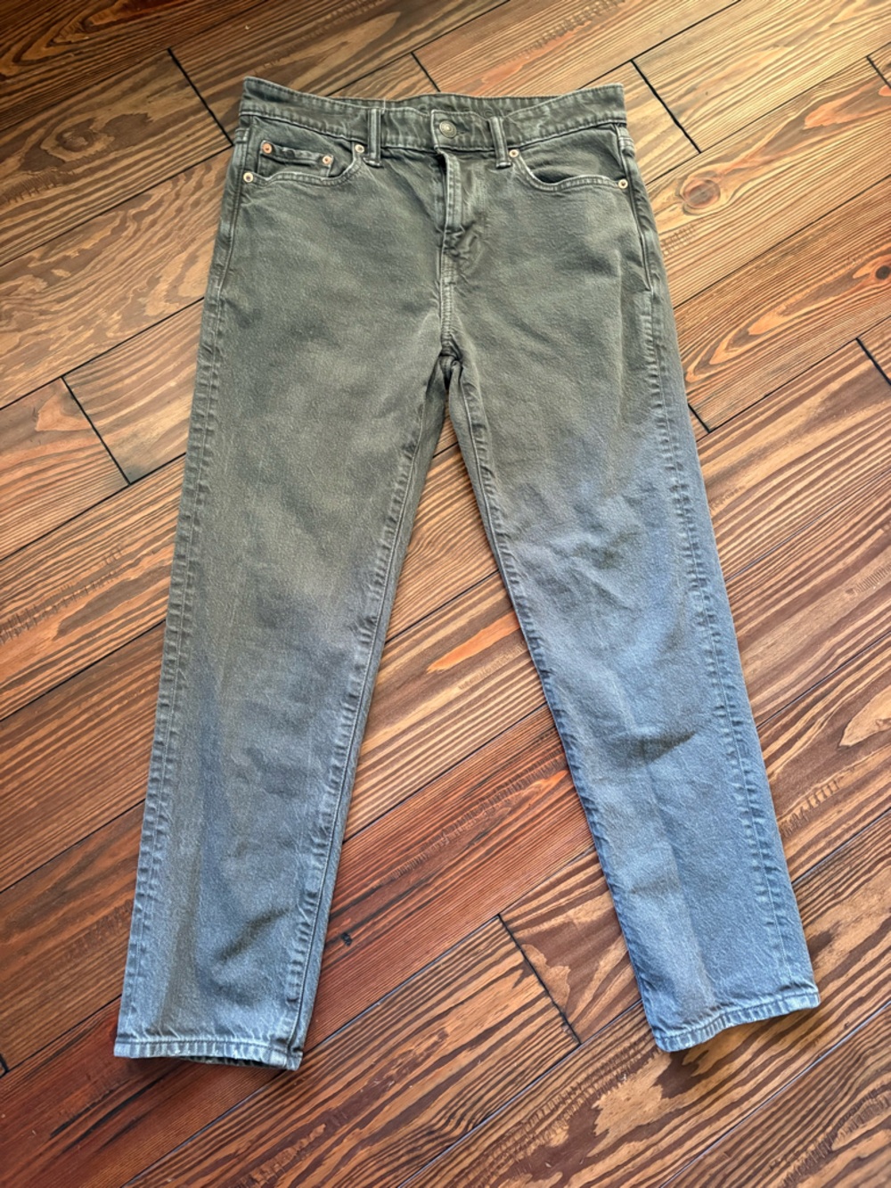 American Eagle Outfitters Men’s Grey Slim Straight Jeans